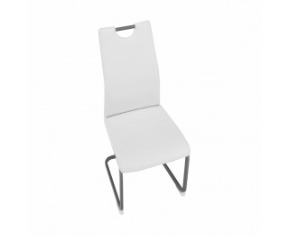 Jedálenská stolička Dekoma - biela