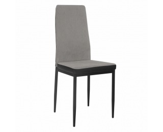 Jedálenská stolička Enra - svetlosivá / čierna