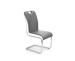 Jedálenská stolička K184 - sivá / biela