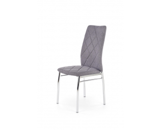 Jedálenská stolička K309 - svetlosivá / chróm