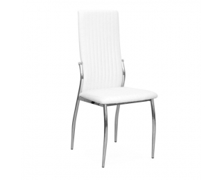 Jedálenská stolička Malisa New - biela / chróm
