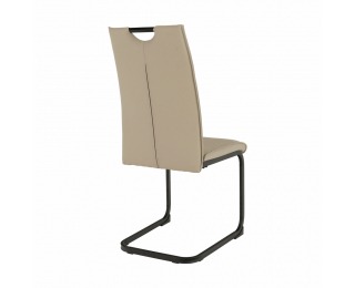 Jedálenská stolička Mektona - svetlohnedá / čierna