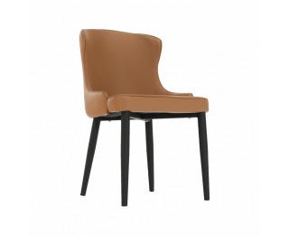 Jedálenská stolička Sirena - hnedá / čierna