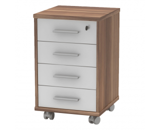 Kontajner na kolieskach Johan 2 New 12 - slivka / biela Kontajner na kolieskach Johan 2 New 12 - slivka / biela