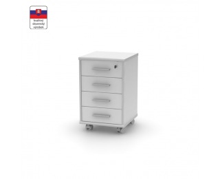 Kontajner na kolieskach Johan New 12 - biela Kontajner na kolieskach Johan New 12 - biela