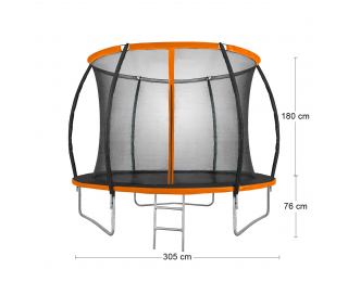 Trampolína Jumper PRO 305 cm - čierna / oranžová