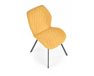 Jedálenská stolička K360 - horčicová / čierna Jedálenská stolička K360 - horčicová / čierna