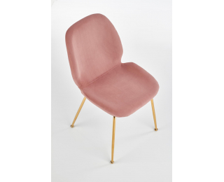 Jedálenská stolička K381 - ružová / zlatá