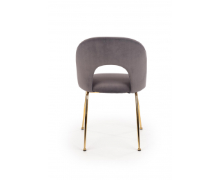 Jedálenská stolička K385 - tmavosivá / zlatá