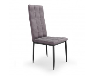 Jedálenská stolička K415 - sivá (Velvet) / čierna