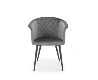 Jedálenské kreslo K421 - sivá / čierna Jedálenské kreslo K421 - sivá / čierna