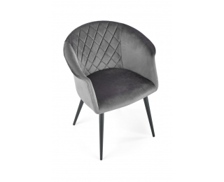 Jedálenské kreslo K421 - sivá / čierna Jedálenské kreslo K421 - sivá / čierna