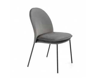 Jedálenská stolička K443 - sivá / čierna