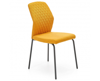 Jedálenská stolička K461 - horčicová / čierna