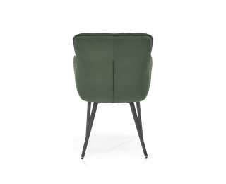 Jedálenské kreslo K463 - tmavozelená / čierna