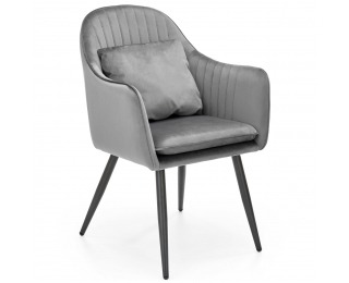 Jedálenské kreslo K464 - sivá / čierna Jedálenské kreslo K464 - sivá / čierna