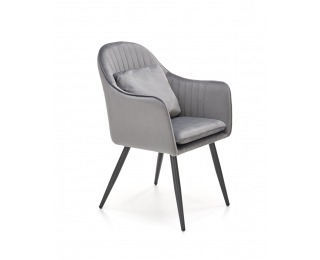 Jedálenské kreslo K464 - sivá / čierna Jedálenské kreslo K464 - sivá / čierna