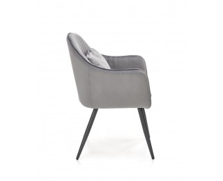 Jedálenské kreslo K464 - sivá / čierna Jedálenské kreslo K464 - sivá / čierna