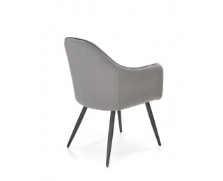 Jedálenské kreslo K464 - sivá / čierna Jedálenské kreslo K464 - sivá / čierna