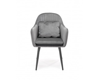 Jedálenské kreslo K464 - sivá / čierna Jedálenské kreslo K464 - sivá / čierna