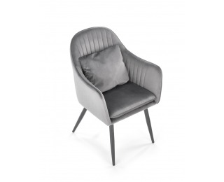 Jedálenské kreslo K464 - sivá / čierna Jedálenské kreslo K464 - sivá / čierna