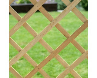 Drevená mriežková zástena Kalife Typ 5 - prírodná