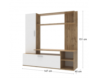 Obývacia stena Kalina - dub tahoe / biela