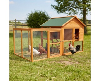 Kurník pre sliepky Kameo - hnedá / zelená