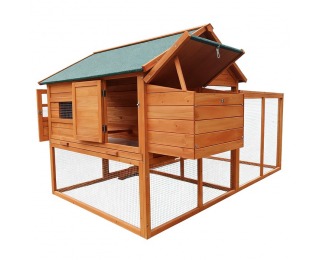 Kurník pre sliepky Kameo - hnedá / zelená