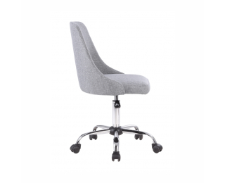 Kancelárska stolička Ediz - sivá / chróm