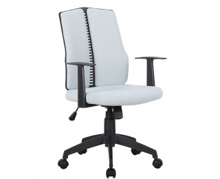 Kancelárska stolička s podrúčkami Delano - svetlosivá / čierna