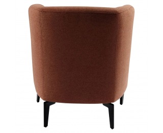 Konferenčné kreslo Kapy - terakota / čierna