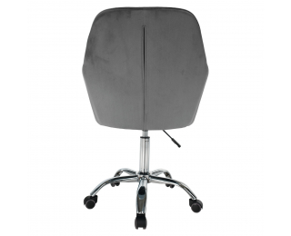 Kancelárske kreslo Klian - sivá (Velvet) / chróm