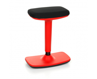 Barová stolička Kloky - čierna / červená