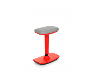 Barová stolička Kloky - sivá / červená