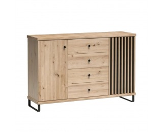 Kovové nožičky Koli 2 40,6x10 cm - čierna