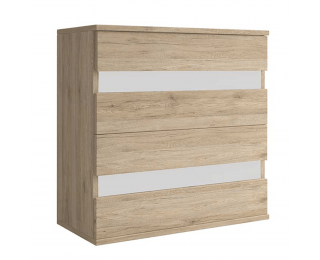 Komoda Mediolan New - dub sonoma / biela