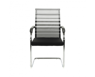 Konferenčná stolička Esin - sivá / čierna