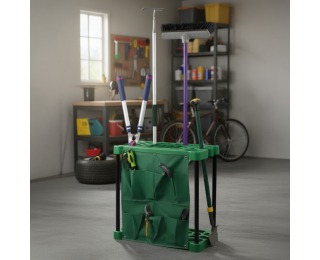 Stojan na záhradné náradie Lamal New - zelená / sivá