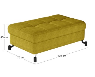 Taburetka Lante - žltá