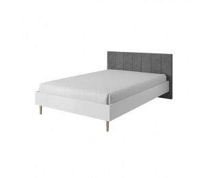 Manželská posteľ Laveli LLO160 160x200 cm - biela / sivá