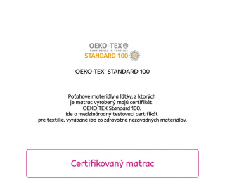 Penový matrac Layer 19 cm 120x200 cm - biela