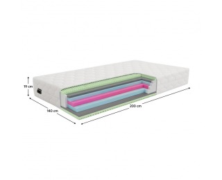 Penový matrac Layer 19 cm 140x200 cm - biela