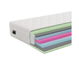 Penový matrac Layer 19 cm 180x200 cm - biela
