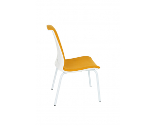 Konferenčná stolička Libon 4L WT - žltá / biela