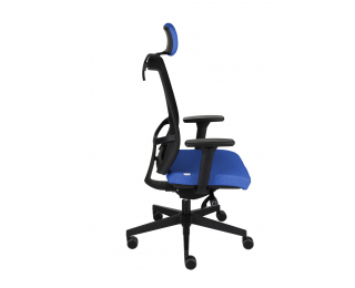 Kancelárska stolička s podrúčkami Libon BS HD - modrá / čierna