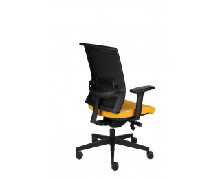Kancelárska stolička s podrúčkami Libon BS - žltá / čierna