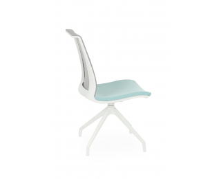 Konferenčná stolička Libon Cross WS - mentolová / sivá / biela