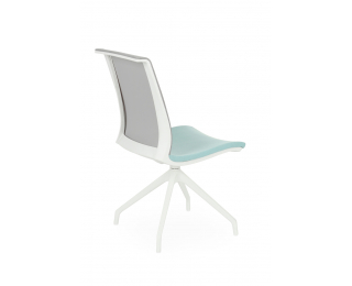Konferenčná stolička Libon Cross WS - mentolová / sivá / biela