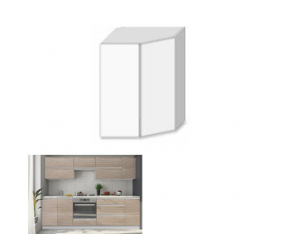 Horná rohová kuchynská skrinka Line GR - dub sonoma / biela